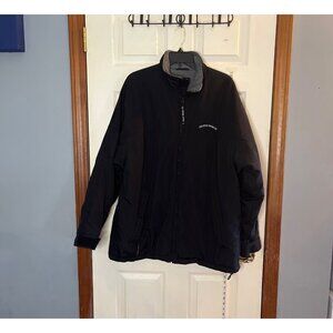 Polo Jeans Co. Ralph Lauren Mens black L black nylon parka fleece lined coat